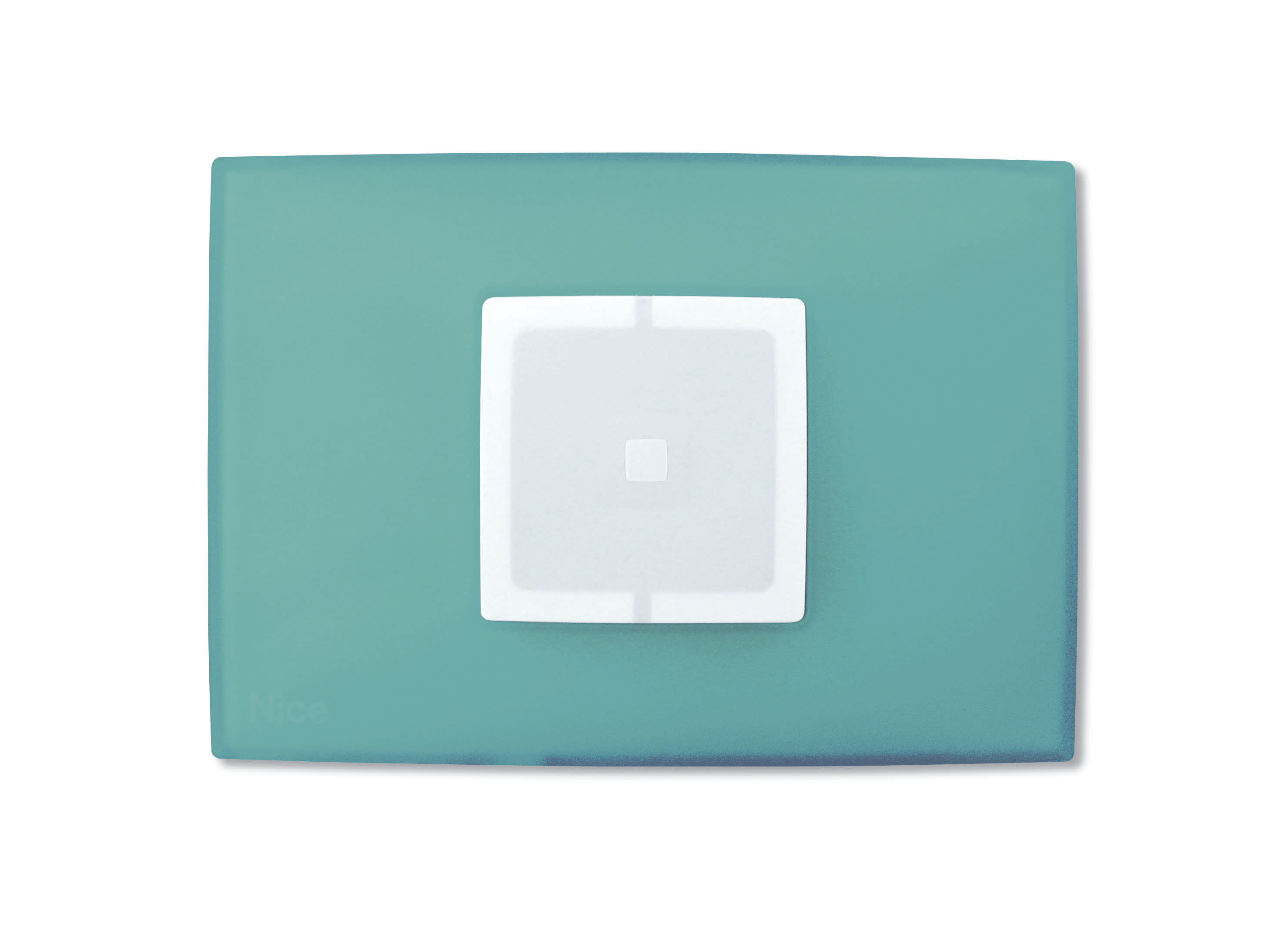 Nice - Plaque murale Opla _ rectangulaire, vert eau