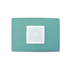 Nice - Plaque murale Opla _ rectangulaire, vert eau