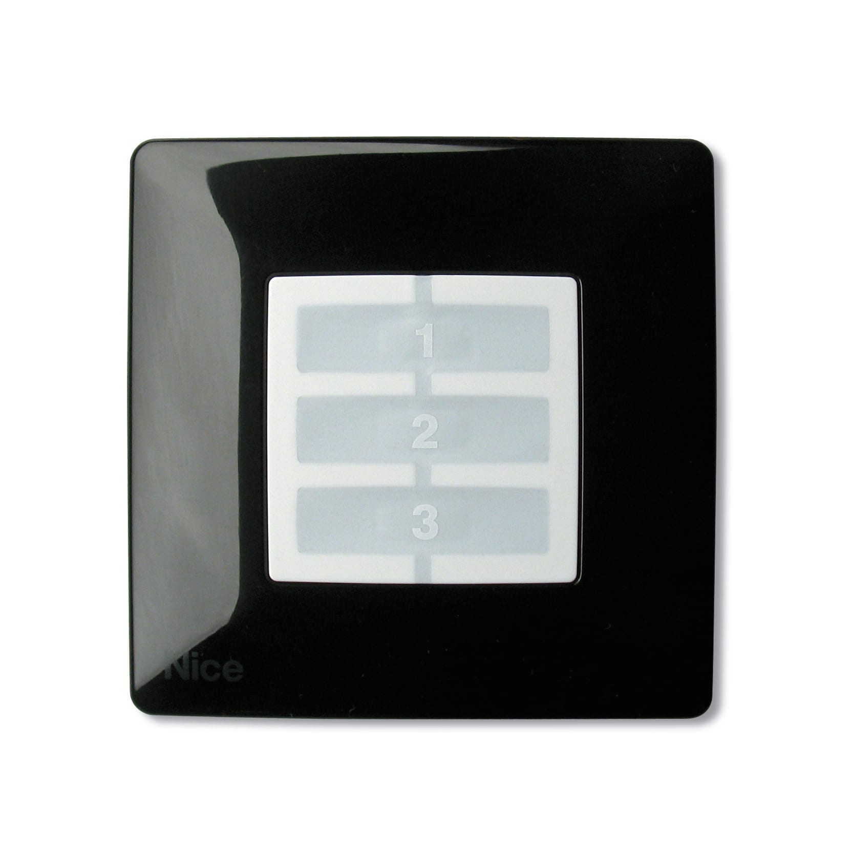 Nice - Plaque murale Opla _ carrée, noire