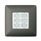Nice - Plaque murale Opla _ carrée, anthracite