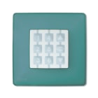 Nice - Plaque murale Opla _ carrée, vert eau