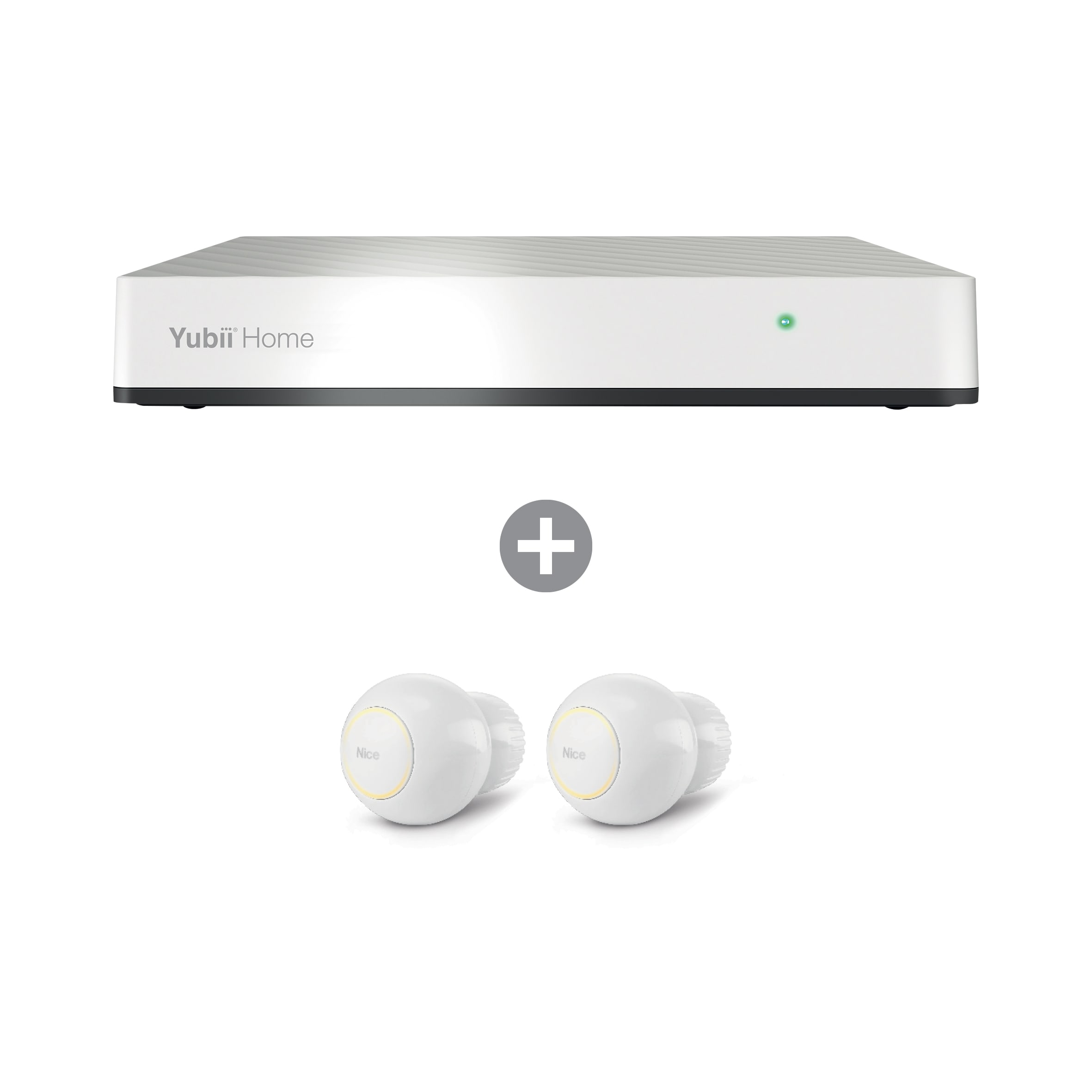Nice - Kit box domotique Yubii-Home + 2 têtes thermostatiques Heat-Control