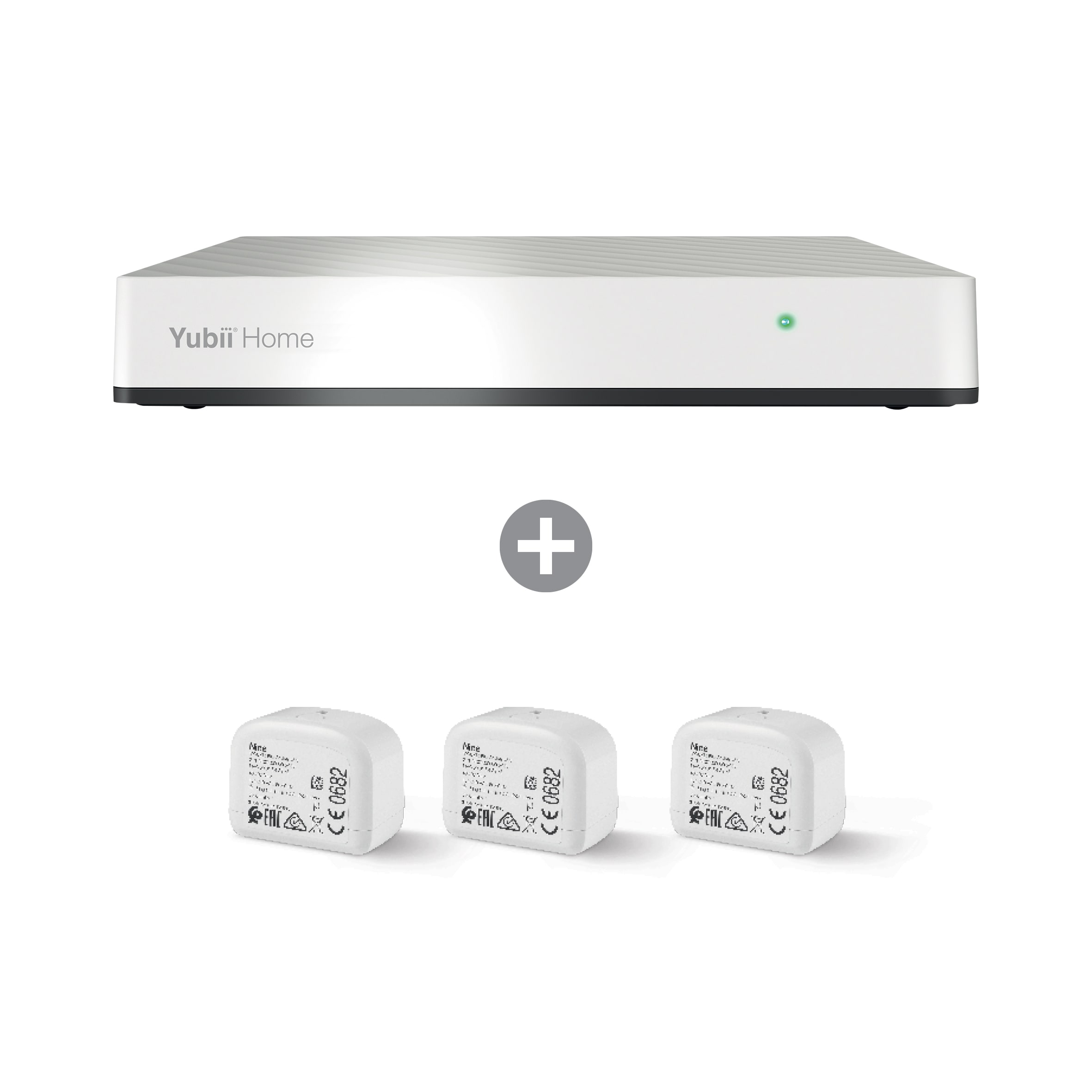 Nice - Kit box domotique Yubii-Home + 3 micromodules BiDi-Shutter