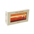 Star Progetti - Chauffage infrarouge court 2000 Watts pour mur ou pied mobile - creme