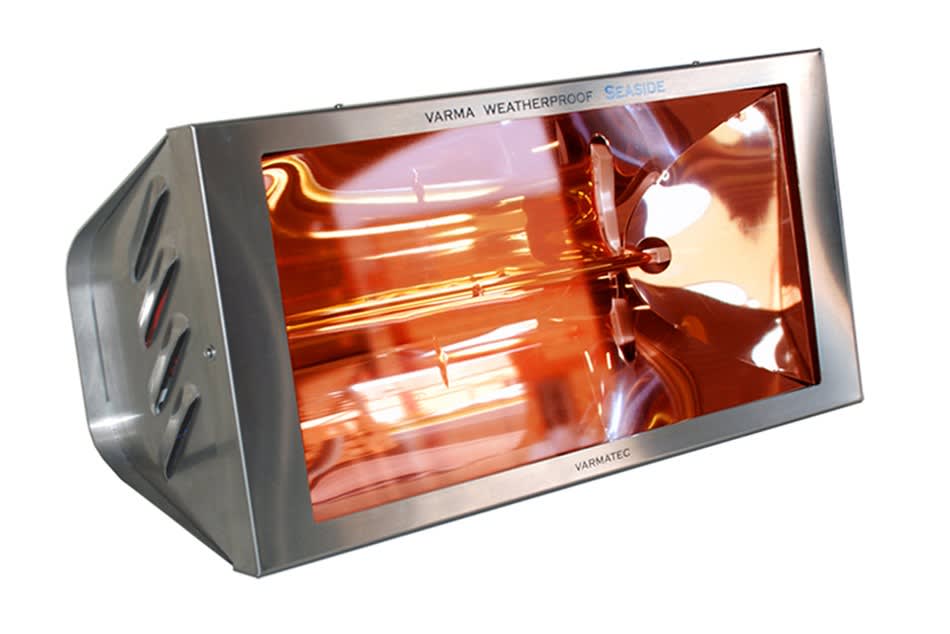 Star Progetti - Chauffage IRC 2000 Watts - fixation murale - verre securit - inox