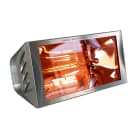 Star Progetti - Chauffage IRC 2000 Watts - fixation murale - verre securit - inox