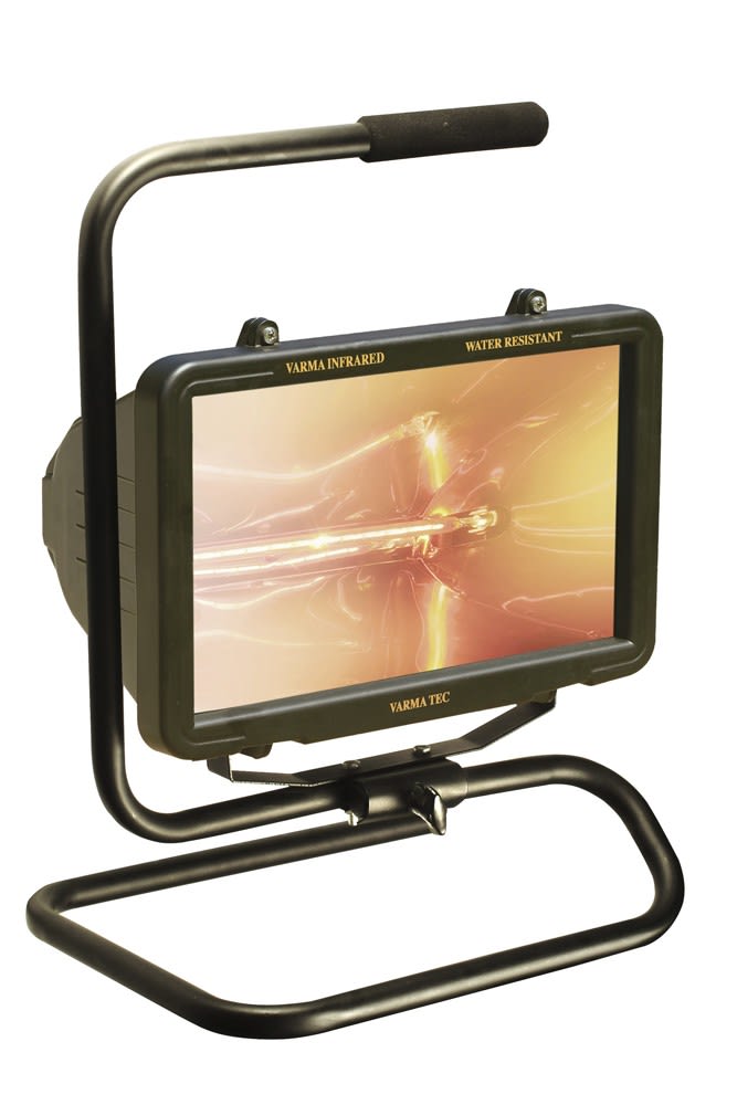 Star Progetti - Chauffage IRC 1300 Watts - support au sol - verre securit - orientable - f.forge