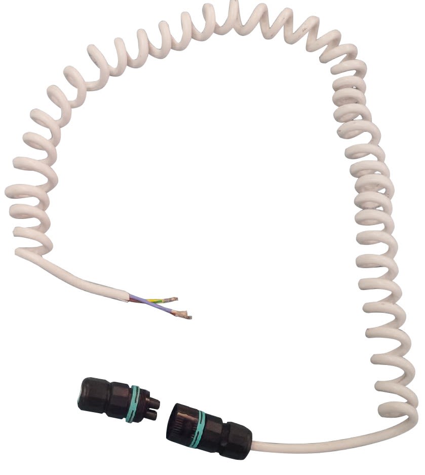 Star Progetti - Cable spirale blanc L65 cm