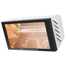 Star Progetti - Chauffage IRC 2000 Watts - fixation murale - vitre securit - blanc-fer forge