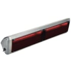Star Progetti - Chauffage IRC Heliosa 99.1 4000 Watts - Verre White Screen - Amberlight - Silver