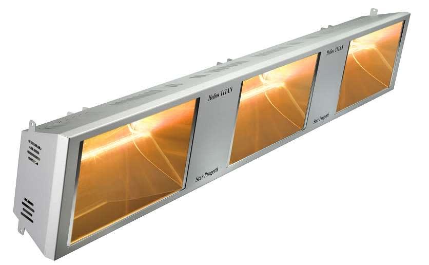 Star Progetti - Chauffage IRC horizontal 4500 Watts - fix.murale-plafond - blanc RAL 9016