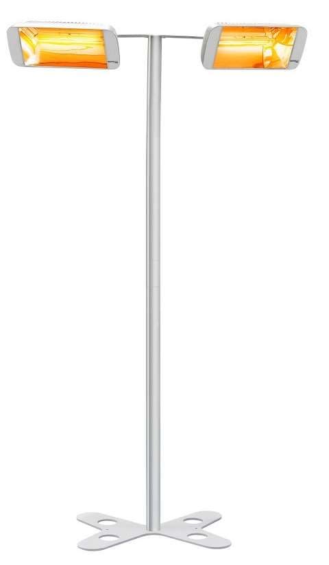 Star Progetti - Chauffage IRC 3000 Watts - support HT 250 cm - flexibles orientables - Blanc