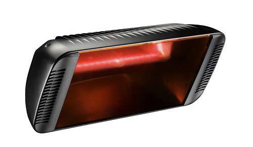 Star Progetti - Chauffage IRC Heliosa66 2000 Watts - Mural, pied mobile - Black
