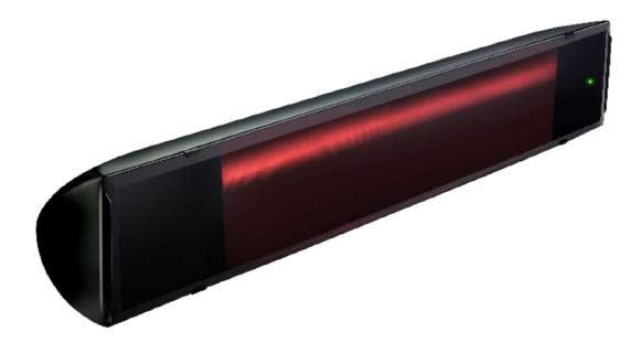 Star Progetti - Chauffage Black Evo 2000 Watts - Telecommande infrarouge - Noir