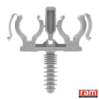 Ram - SACH 5 CLIPEO GRIS DOUBLE 20 mm