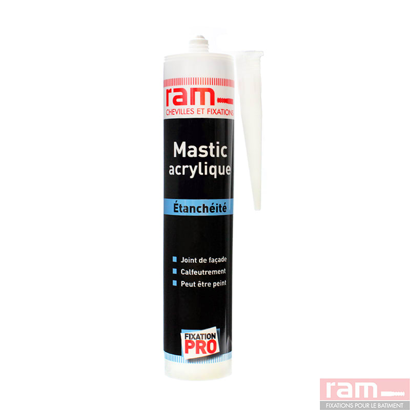 Ram - MASTIC ACRYLIQUE BLANC 300 ml