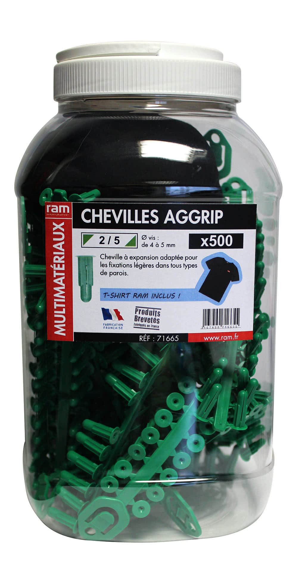 Ram - BIDON 500 CHEV AGGRIP 2/5+LOT