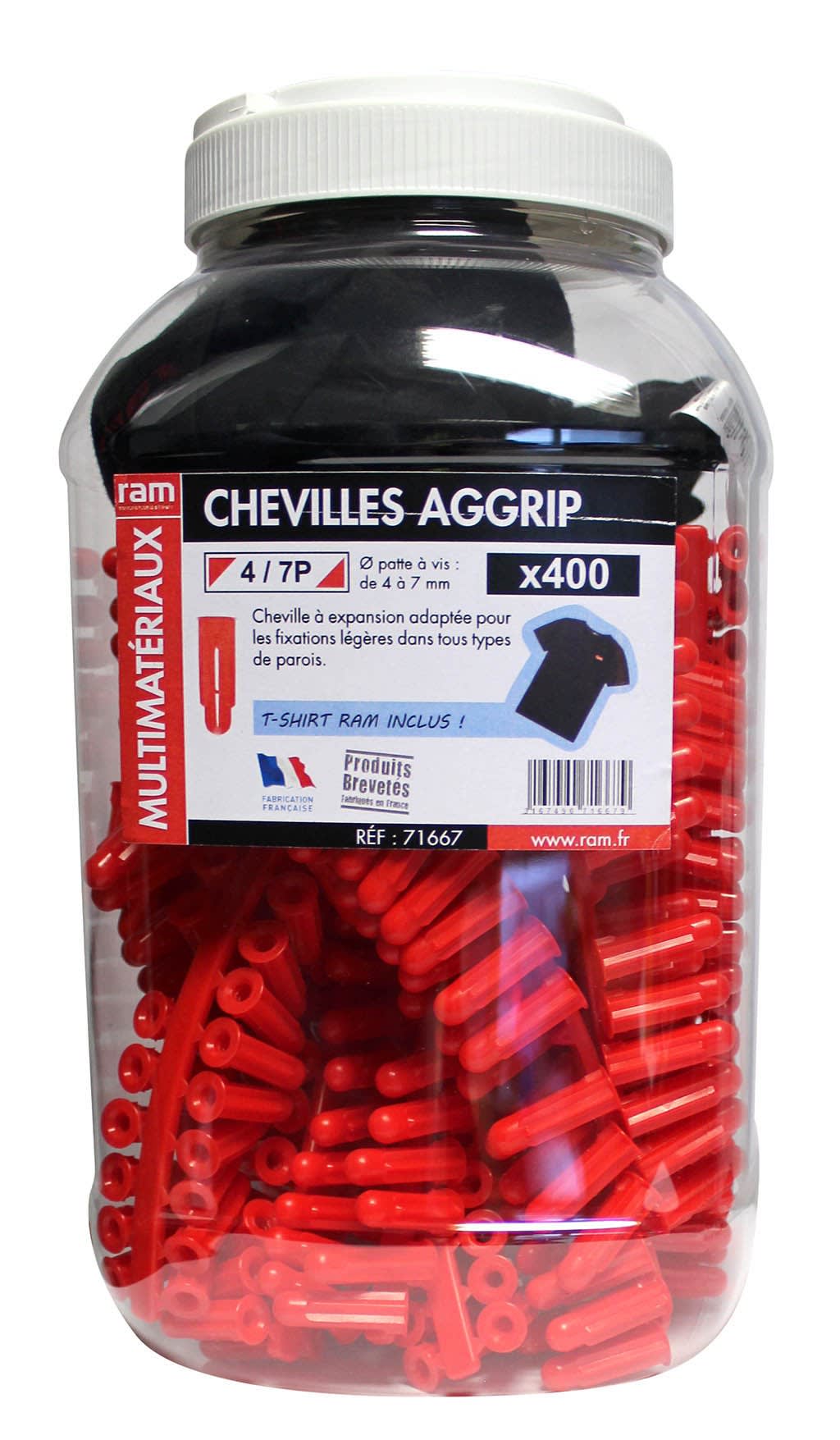 Ram - BIDON 400 CHEV AGGRIP 4/7P + TS