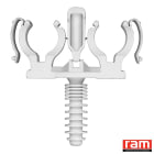Ram - SACH 5 CLIPEO BLANC DOUBLE 16 mm