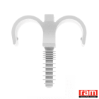 Ram - SACH 10 RAMCLIP BLANC DBLE 16 mm
