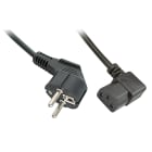 Lindy - Câble secteur Schuko vers C13 coudé, 3m