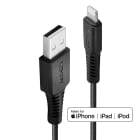 Lindy - Câble de charge haute résistance USB Type A vers Lightning, 0.5m