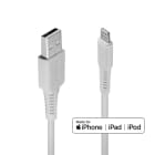 Lindy - Cable USB Type A vers Lightning Blanc, 1m