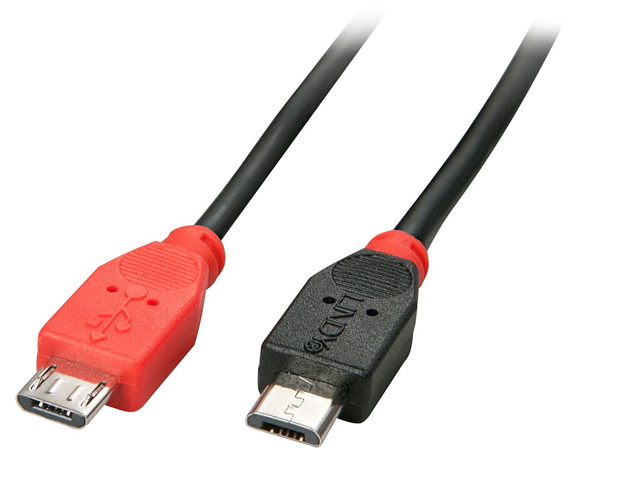 Lindy - Cable OTG USB 2.0 Type Micro-B vers Micro-B, 0.5m