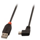 Lindy - Câble USB 2.0 type A / mini-B coudé, 0.5m