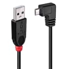 Lindy - Cable USB 2.0 type A - micro-B coude, 2m