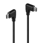 Lindy - Câble USB 2.0 Type C vers C coudé, 0.5m