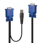 Lindy - Câble KVM VGA et USB Combo, 1m