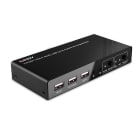 Lindy - Switch KVM HDMI 4K60, USB 2.0 & Audio, 2 ports