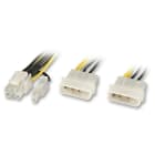Lindy - Câble adaptateur interne graphique SLI pour cartes PCIe avec prise 6pins ou 8pin
