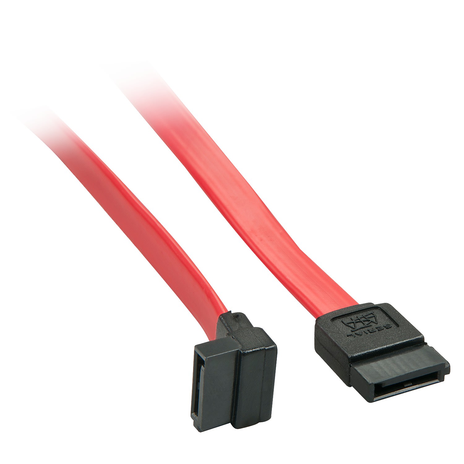 Lindy - Câble SATA III interne, 1 connecteur à 90°, 0,2m