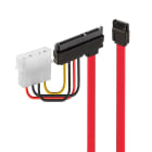 Lindy - Cable SATA interne + alimentation (5V), 0.5m