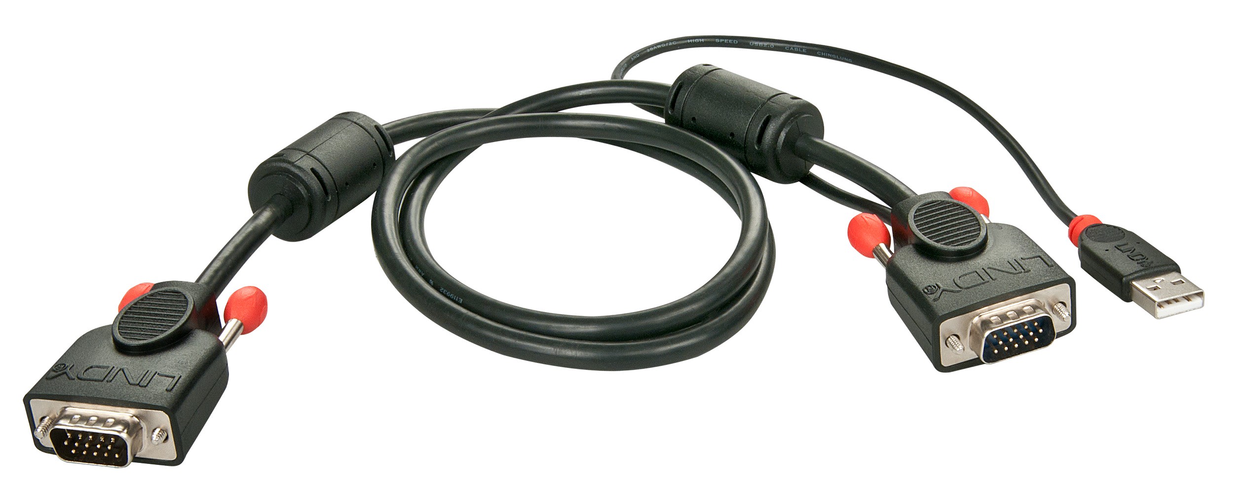 Lindy - Câble KVM, gamme Combo, VGA & USB, 3m