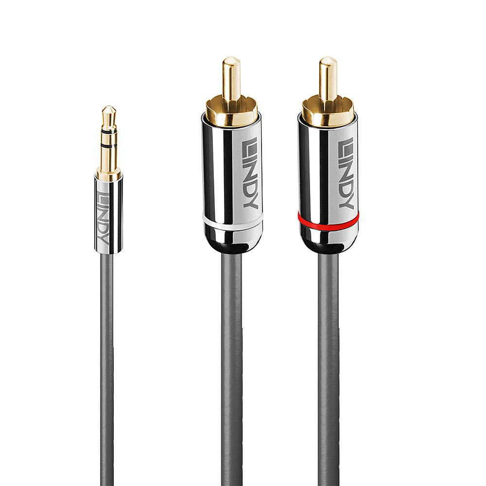 Lindy - Cable Audio Jack 3.5mm vers RCA, Cromo Line, 10m