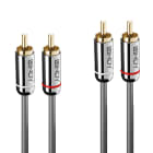 Lindy - Câble Audio 2x RCA, Cromo Line, 1m
