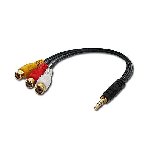 Lindy - Câble Adaptateur Audio-Vidéo, 10cm