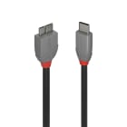 Lindy - Câble USB 3.2 Type C vers Micro-B Cable, 5Gbit/s, Anthra Line, 3m