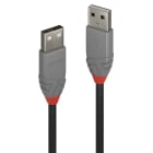 Lindy - Câble USB 2.0 type A/A, Anthra Line, 3m
