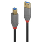 Lindy - Cable USB 3.2 Type A vers B, 5Gbit-s, Anthra Line, 1m