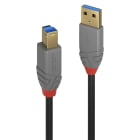 Lindy - Câble USB 3.2 Type A vers B, 5Gbit/s, Anthra Line, 1m