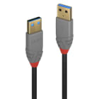 Lindy - Cable USB 3.2 type A vers A, 5Gbit-s, Anthra Line, 1m