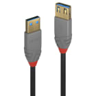 Lindy - Rallonge USB 3.2 type A, 5Gbit/s, Anthra Line, 0.5m