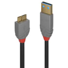 Lindy - Câble USB 3.2 Type A vers Micro-B, 5Gbit/s, Anthra Line, 0.5m