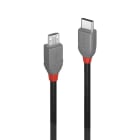 Lindy - Câble USB 2.0 Type C vers Micro-B, Anthra Line, 3m