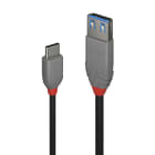 Lindy - Câble Adaptateur USB 3.2 Type C vers A, 10Gbit/s, Anthra Line, 0.15m