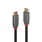 Lindy - Câble USB 3.2 type C vers C, 20Gbit/s, 5A, PD, Anthra Line, 0.5m